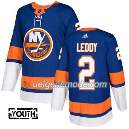 Kinder Eishockey New York Islanders Trikot Nick Leddy 2 Adidas 2017-2018 Blau Authentic